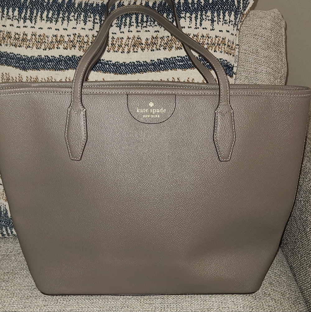 Kate Spade Gray/Taupe Tote - Picture 3 of 13